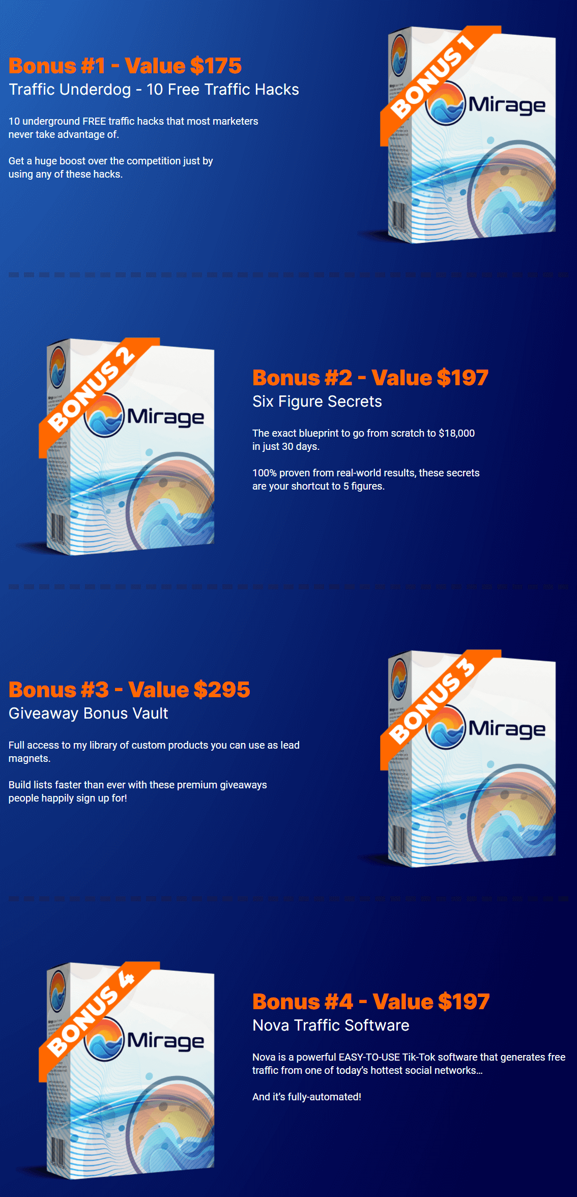 Mirage Software Review + Bonuses + Demo + FE & OTO Details