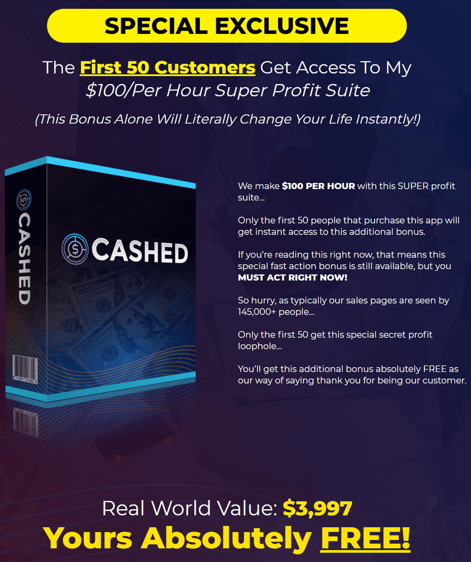 Cashed Review | Massive Bonuses | How To Cash w/ This App