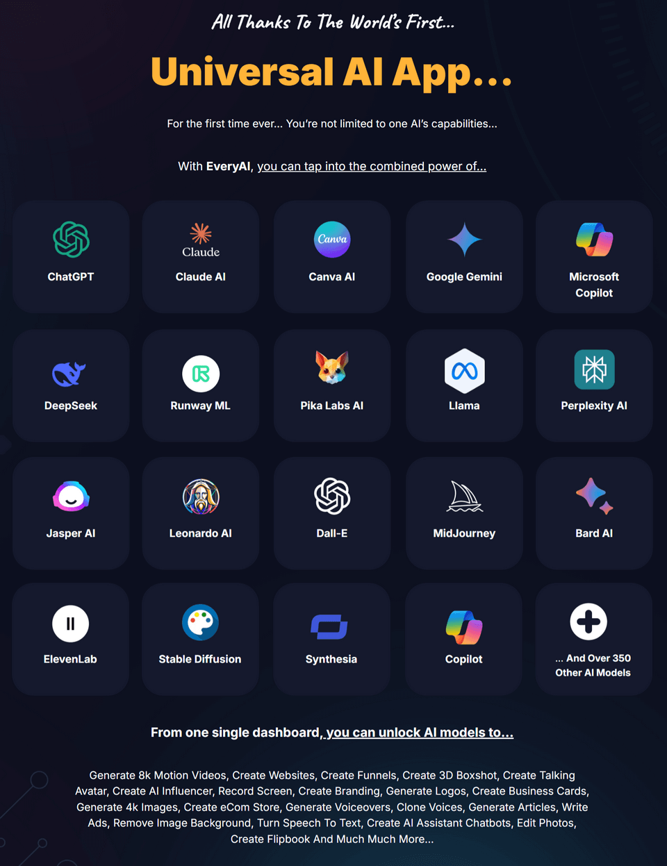 EveryAI Review & Bonus: Get Every Single AI Model You Like