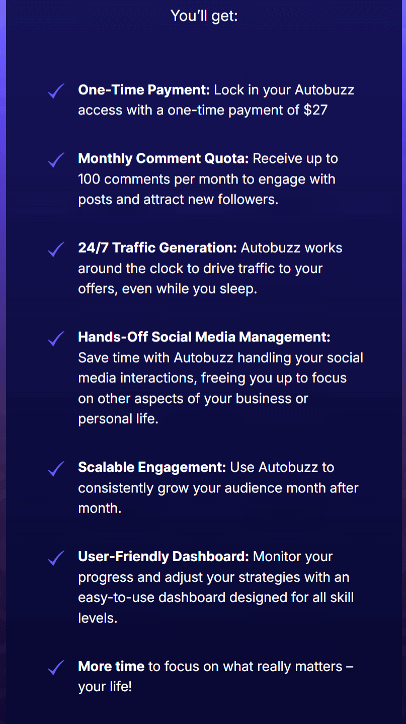 Autobuzz Profile AutoBuzz Review | AI Social Traffic Generator | Bonus | OTO