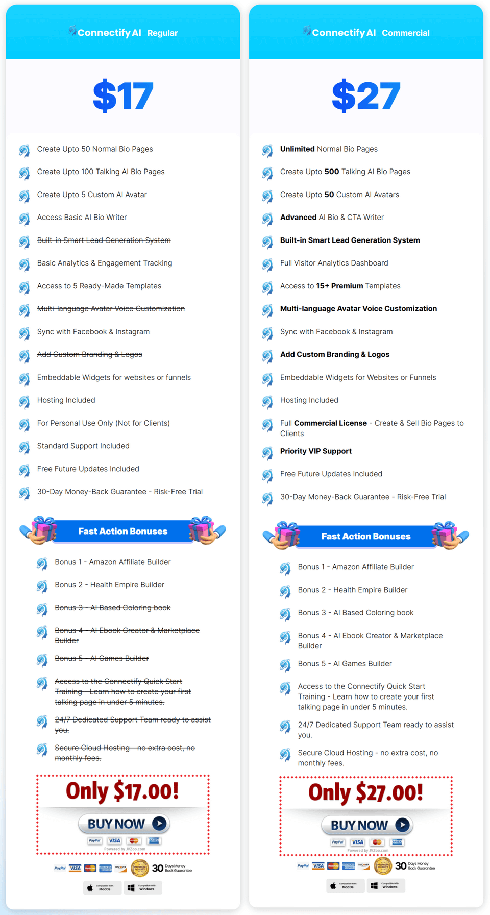 Connectify-AI-Pricing-Options
