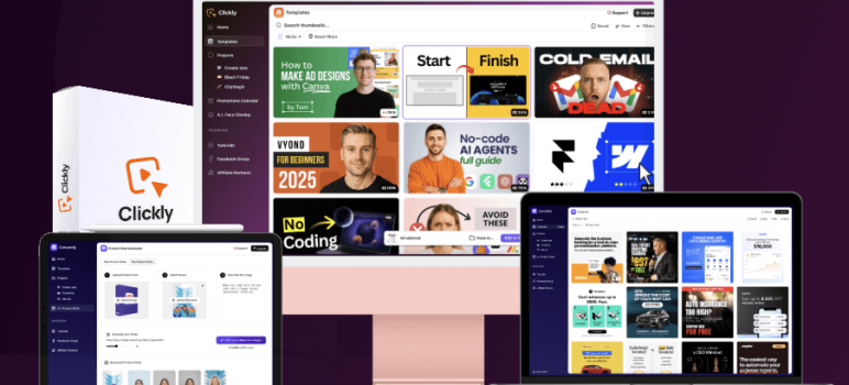 Clickly Review 2026: AI Thumbnail Generator Demo, Pricing, Pros & Cons