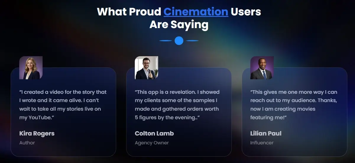 Cinemation-Feedback