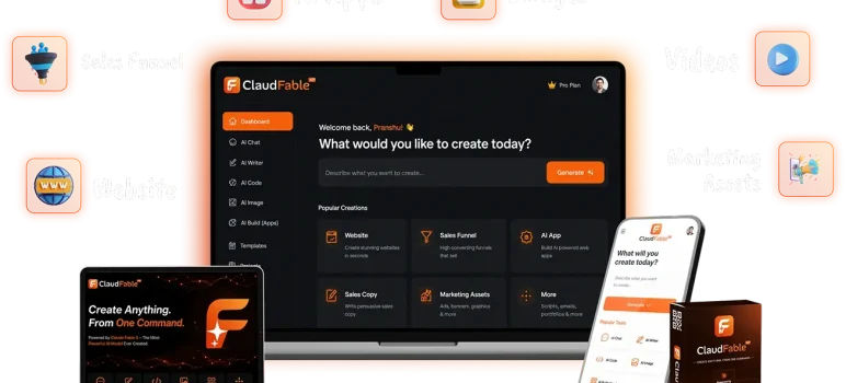 ClaudFable AI Review: Create Websites, Funnels, Apps, Videos, and More From One Command