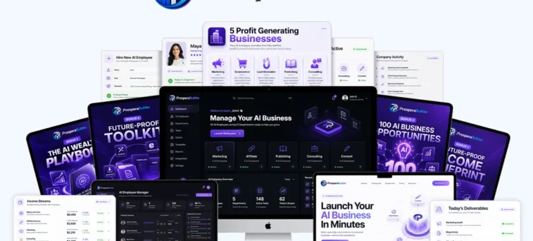 ProsperaBuilder Review: Own 25 Specialist AI Employees and Start a Lean Online Business