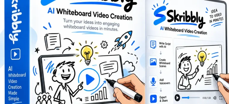 Skribbly Review: Create Professional Whiteboard Videos Without Animation Skills